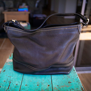 Coach Leather Black Hobo Purse